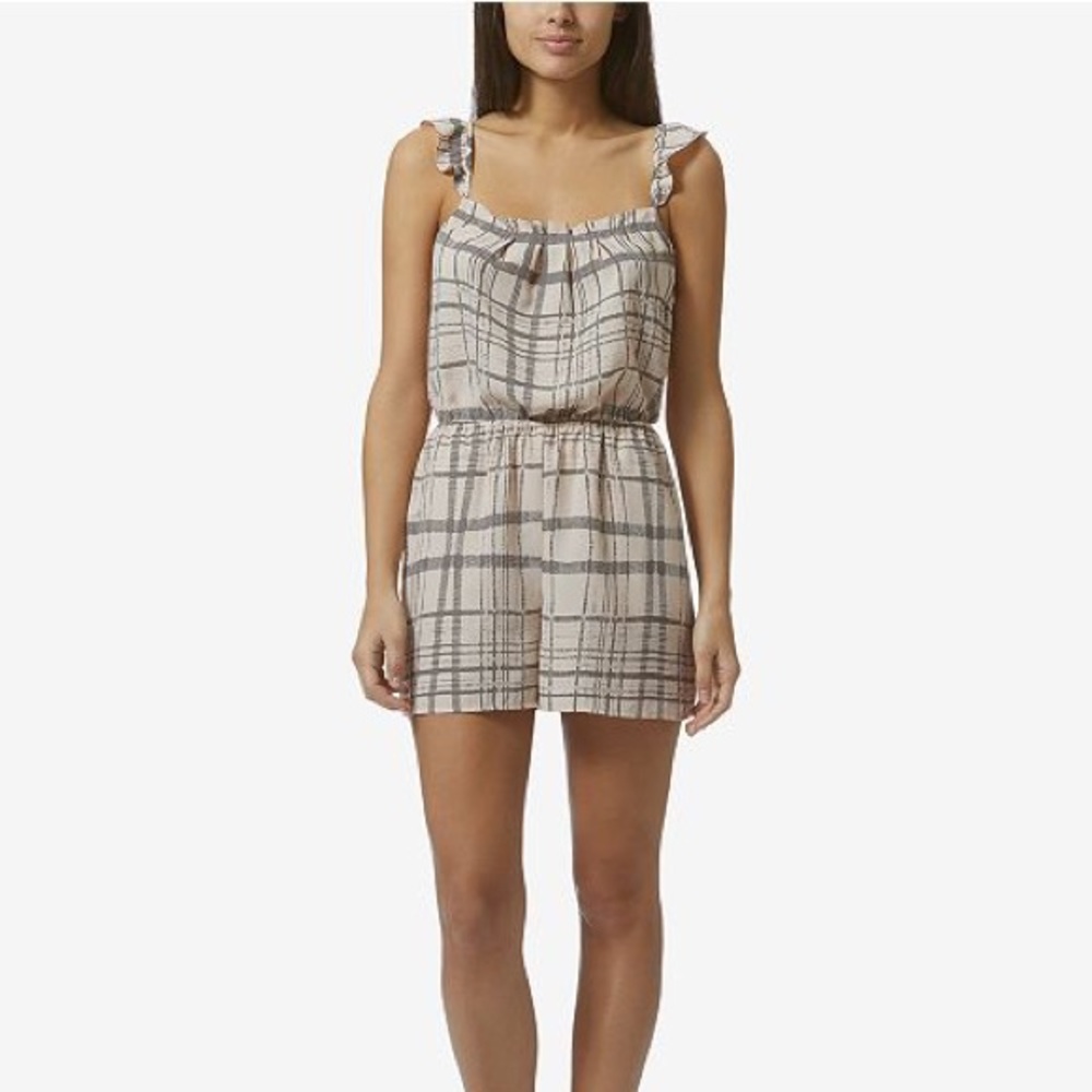 NWT Avec Les Filles ruffle strap romper